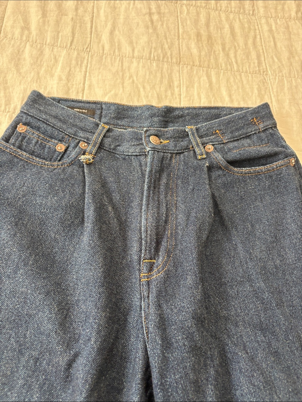 R13  Cropped Wide Leg  Jean  Koze Rinsed Indigo Size 24